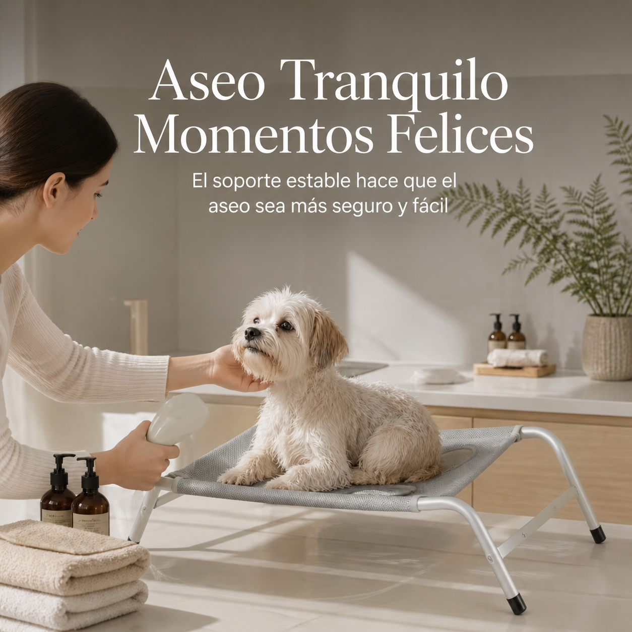 Soporte Plegable para el Baño de Mascotas